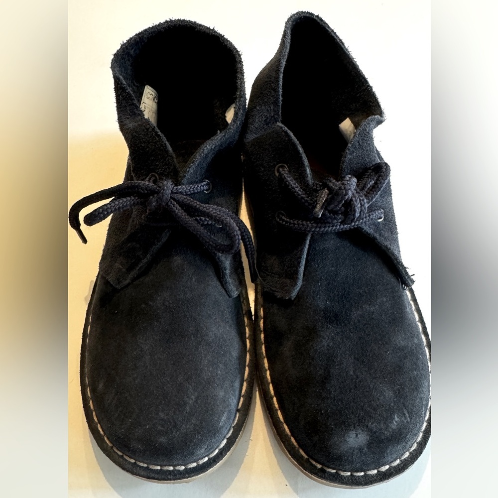 Chukkas Suede Navy Blue Made in Spain. Little Kid EU34 / USA 2 1/2